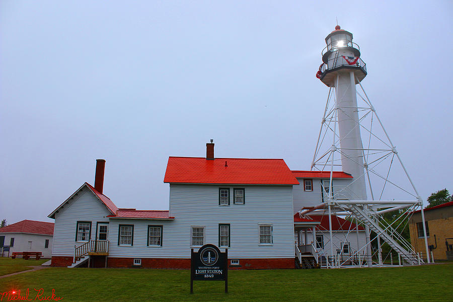 Lighthouse Photograph - Whitefish Point Lighthouse by Michael Rucker