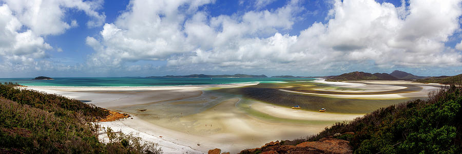 Hill Inlet Whitehaven Beach Panorama Photograph
