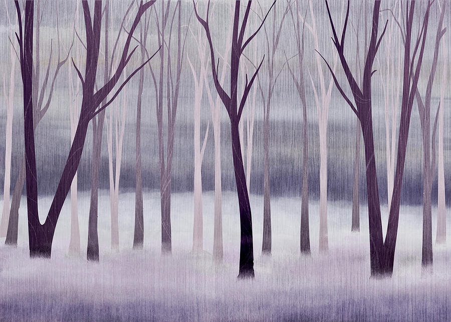 Tree Painting - Whitehaven Woods Dreamscape by Little Bunny Sunshine