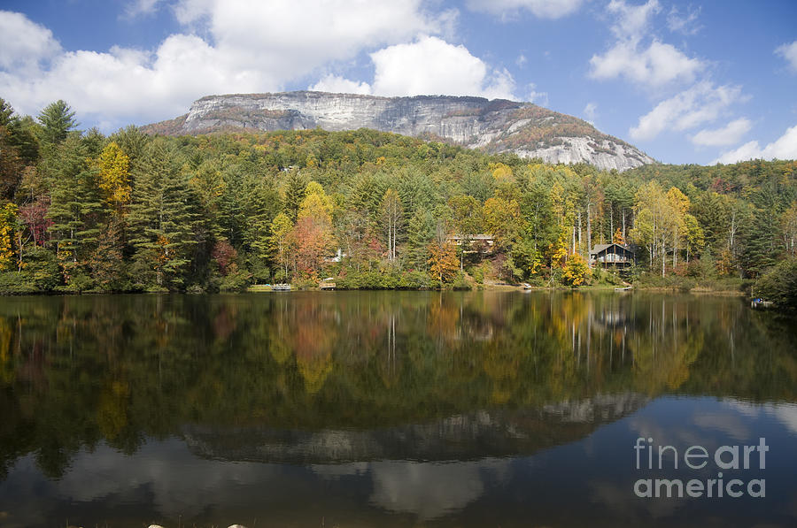 Whiteside Mountain Lake Reflections Photograph by Jill Lang