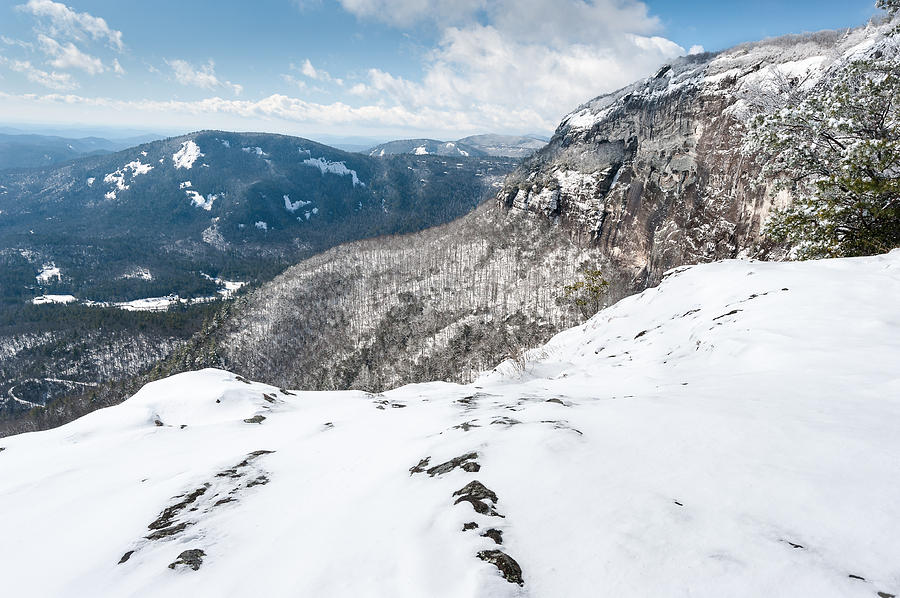 Winter Photograph - Whiteside Mountain Winter Scenic Landscape by Mark VanDyke