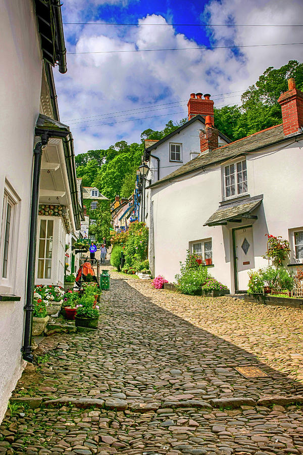 Whitewashed cottages in Clovelly, UK Photograph by Chris Smith