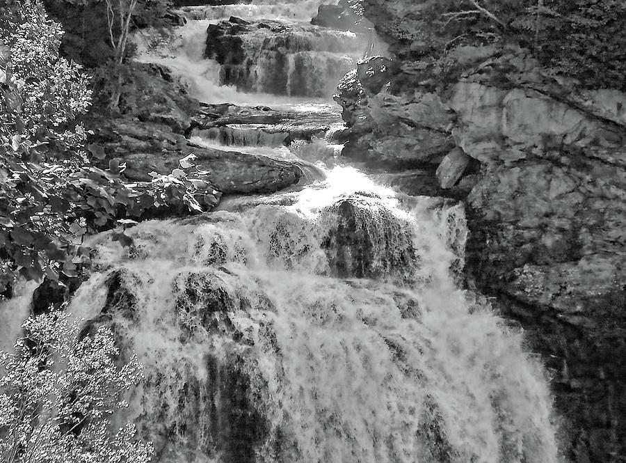 Whitewater - Black And White Photograph by HH Photography of Florida