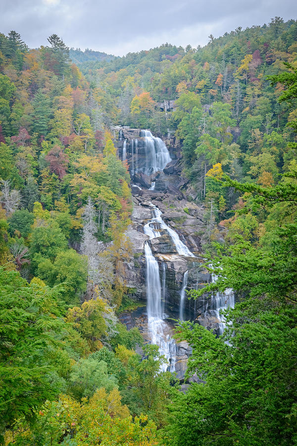 Whitewater Falls Autumn - North Carolina Photograph by Christopher Paul