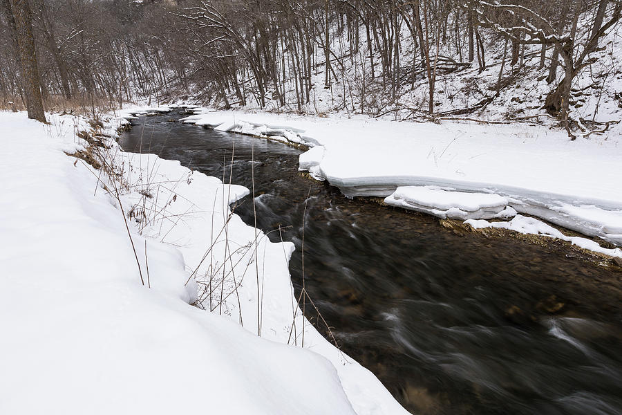 Whitewater River Winter 16 Photograph by John Brueske - Fine Art America