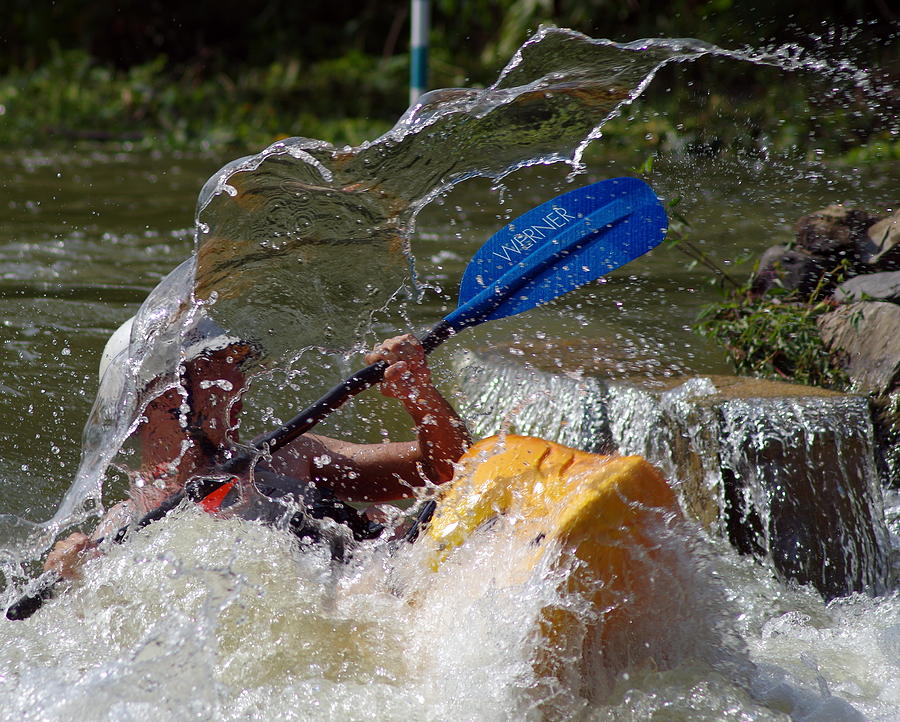 Whitewater Splash Photograph by Mary Courtney