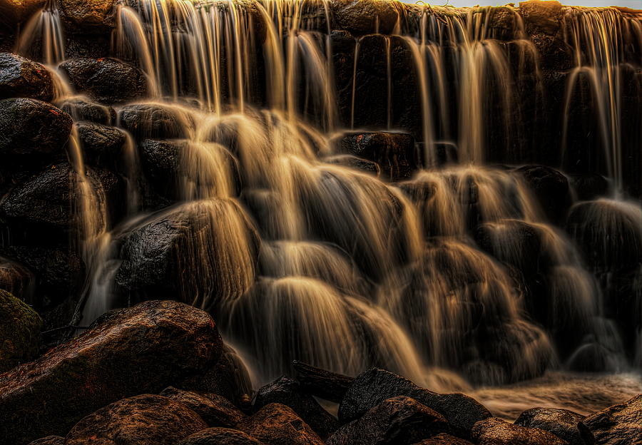 Whitnall Park Gentle Falls Photograph by Dale Kauzlaric