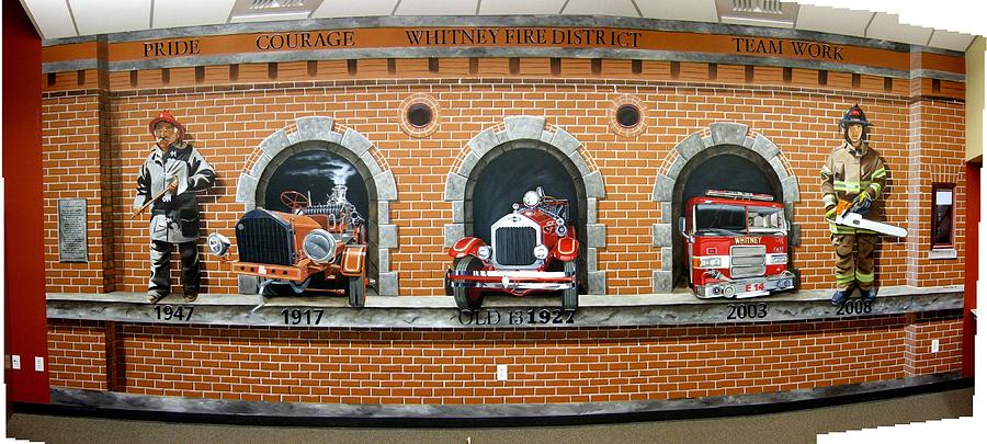 Image result for fire station wall mural