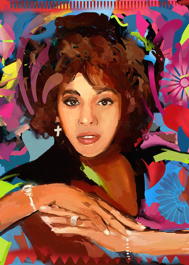 Whitney Houston Painting by Bogdan Floridana Oana