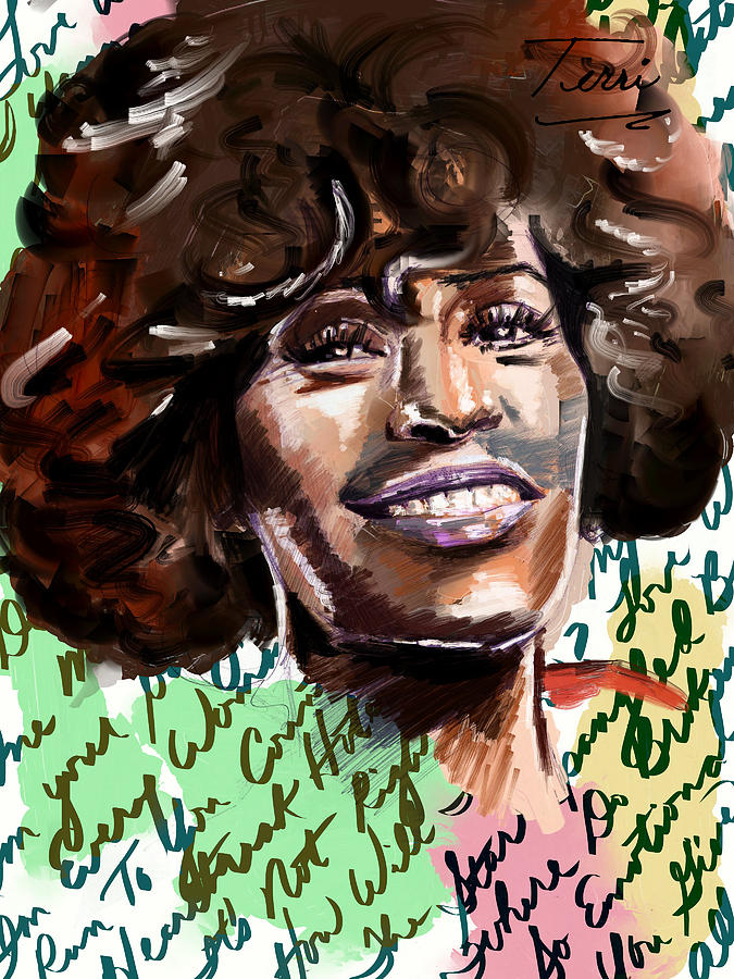Whitney Drawing by Terri Meredith