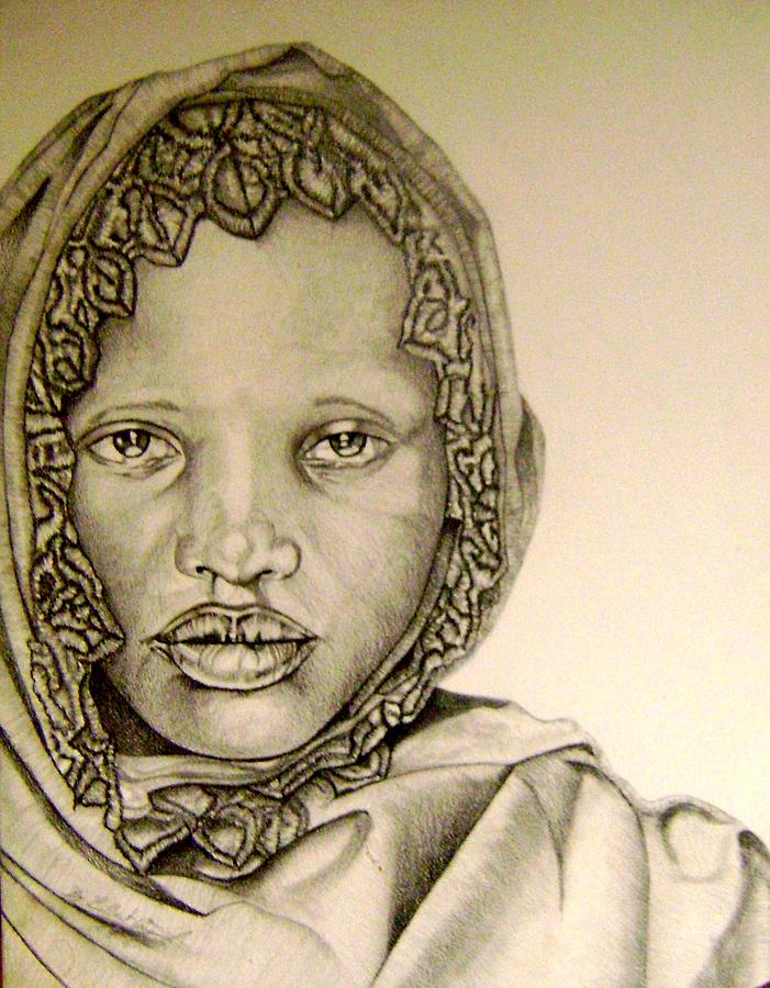 Face Drawing - Who are you. by Neg Ayiti Neg Ayiti