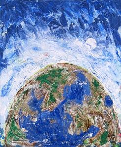 Earth Painting - Who Are You by Rollin Kocsis