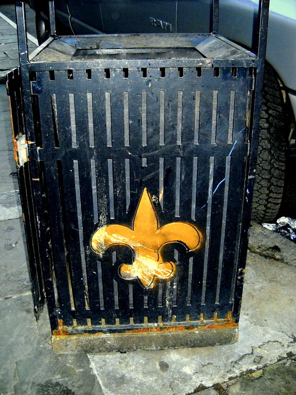 Who Dat Garbage Can Photograph by Ted Hebbler