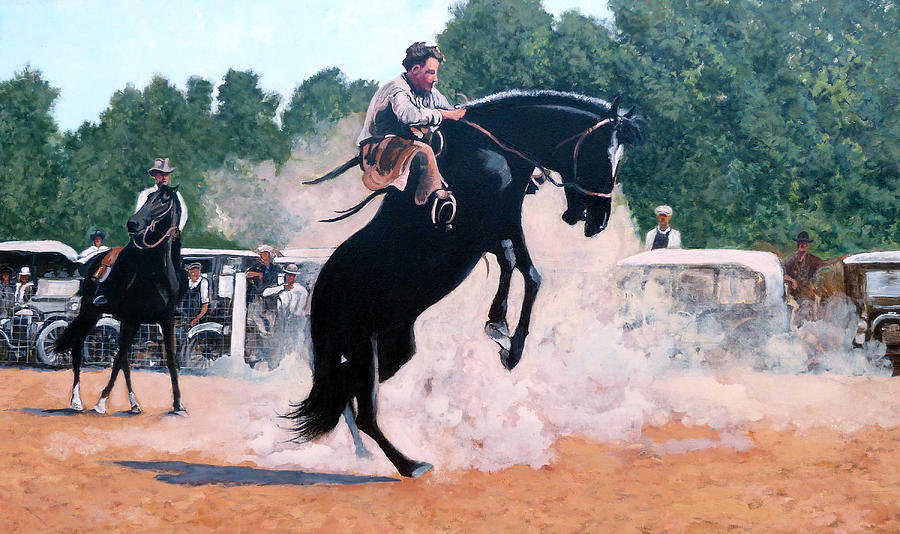 Horse Painting - Whoa Nelly by Tom Roderick