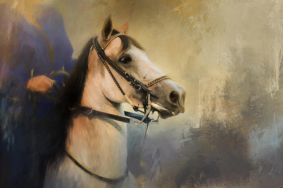 Whoa Slow Down Horse Art Painting by Jai Johnson
