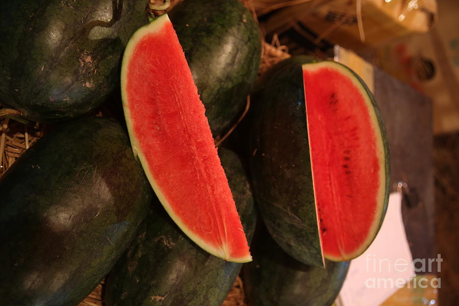 Whole Watermelon Hanoi Photograph by Chuck Kuhn