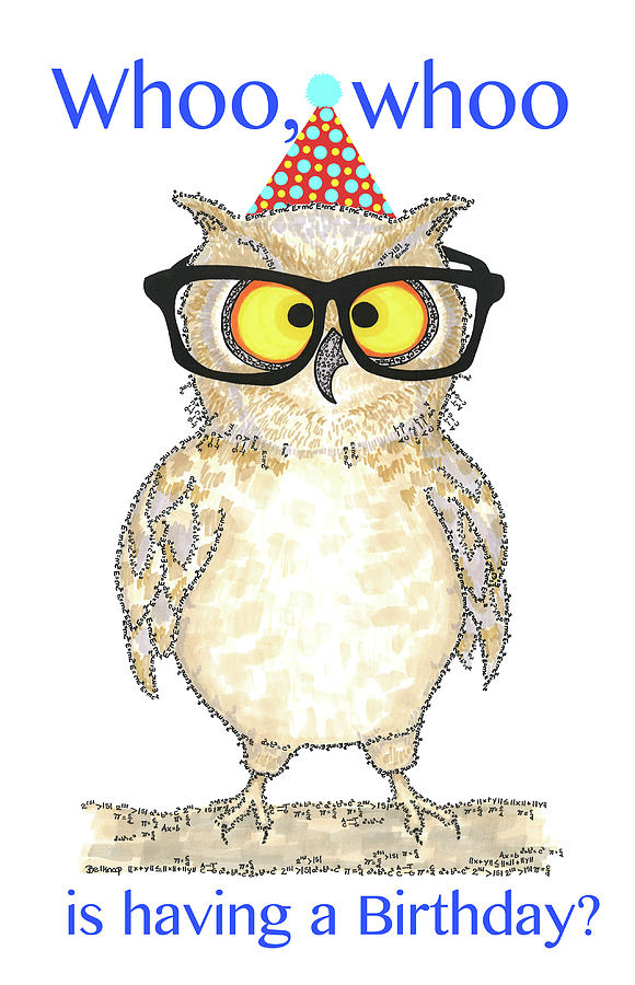 Whoo, Whoo Drawing by Barbara Belknap