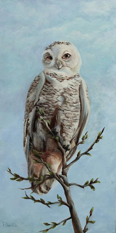 Whooo Me Painting by Rebecca Hauschild