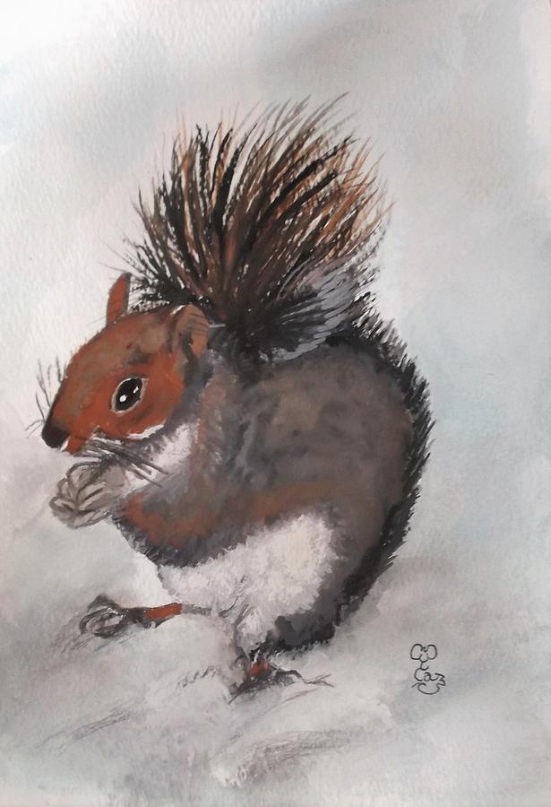 Whos had me nuts Painting by Carole Robins