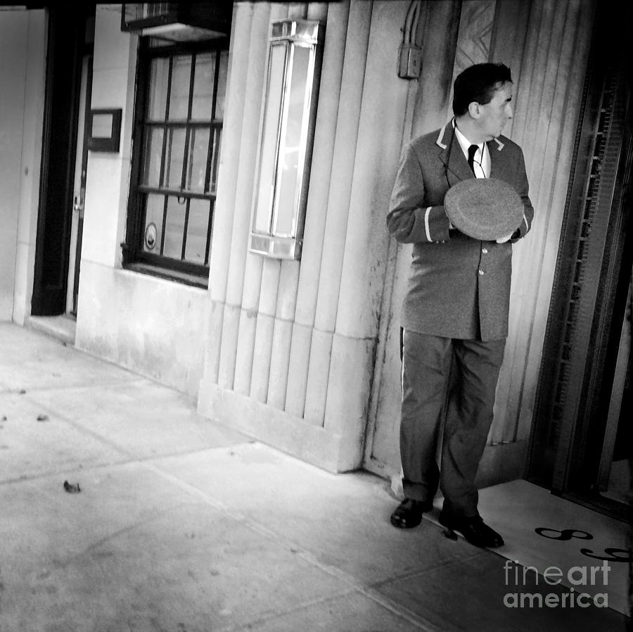 Whos That - Doorman in New York Photograph by Miriam Danar