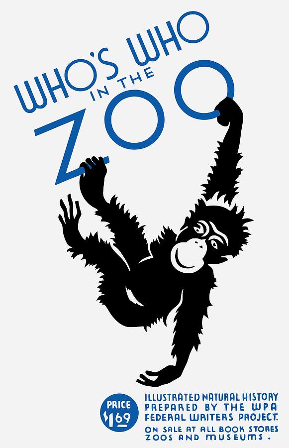 Whos Who In The Zoo - WPA Painting by War Is Hell Store