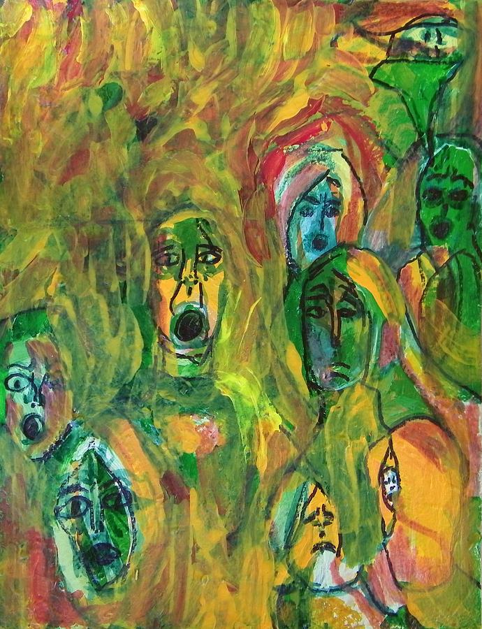 Why Am I Not Screaming Painting by Judith Redman