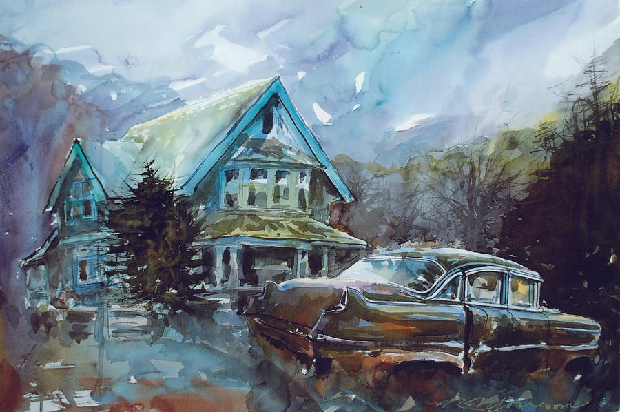 Old House Painting - Why Are We Still Here? by Ron Morrison Old House Painting - Why Are We Still Here? by Ron Morrison