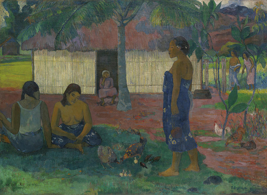 Gauguin Painting - Why Are You Angry by Paul Gauguin Gauguin Painting - Why Are You Angry by Paul Gauguin