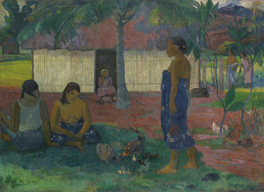 Why Are You Angry Painting by Paul Gauguin