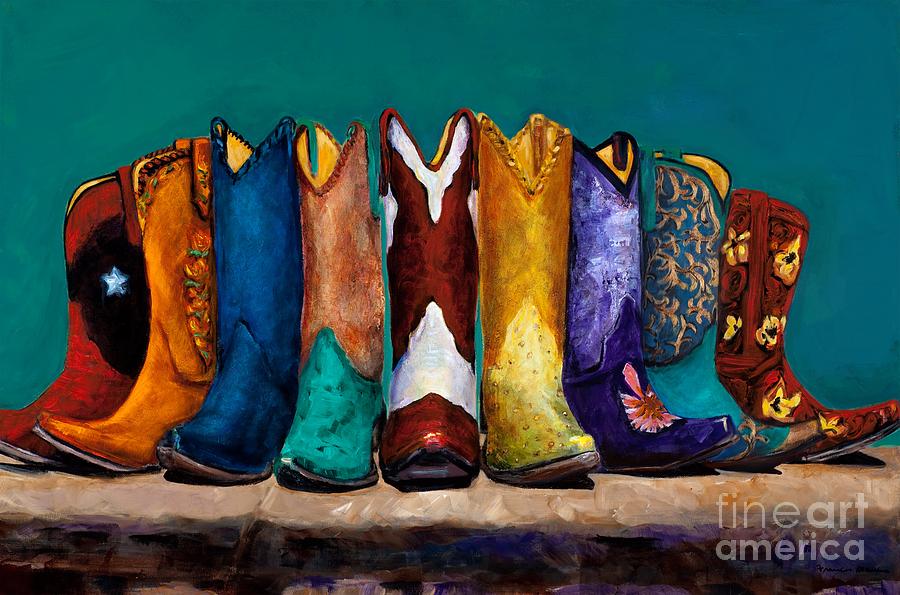 Why Real Men Want To Be Cowboys 2 Painting By Frances Marino