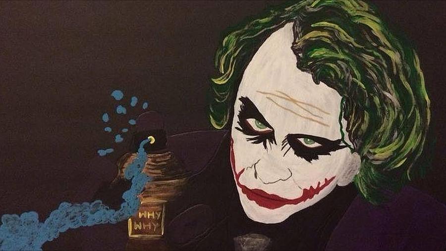 Joker Painting - Why so serious by Surbhi Grover