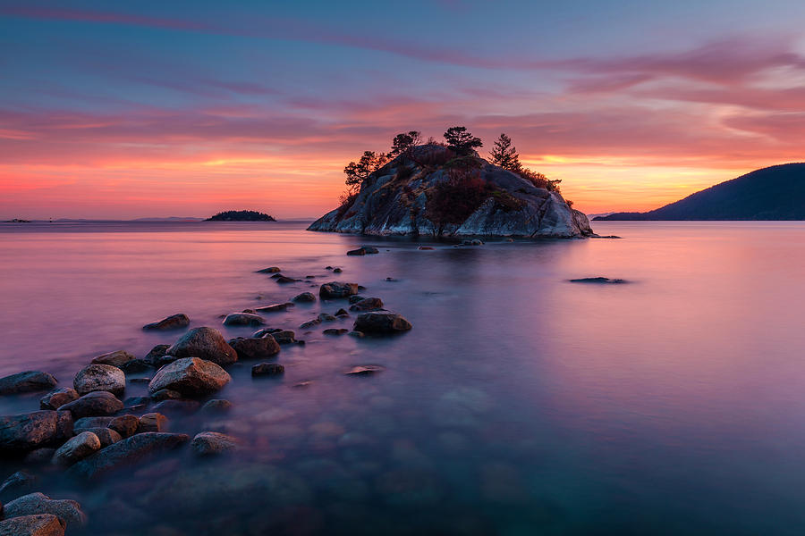 Whytecliff park BC at Dusk Photograph by Pierre Leclerc Photography