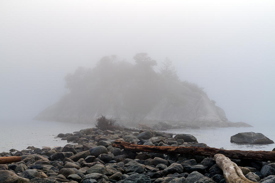 Whytecliff Park in the Clouds Photograph by Michael Russell