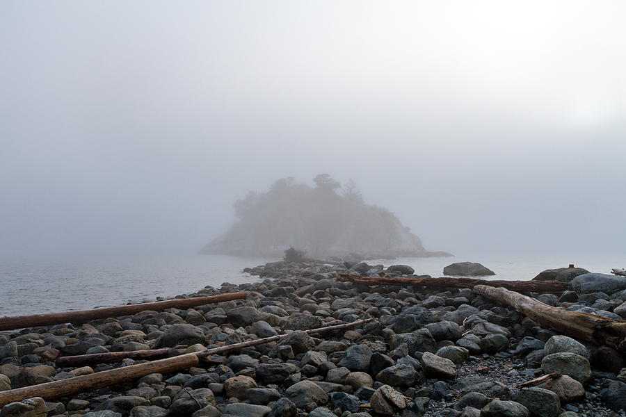 Whytecliff Park in the Fog Photograph by Michael Russell