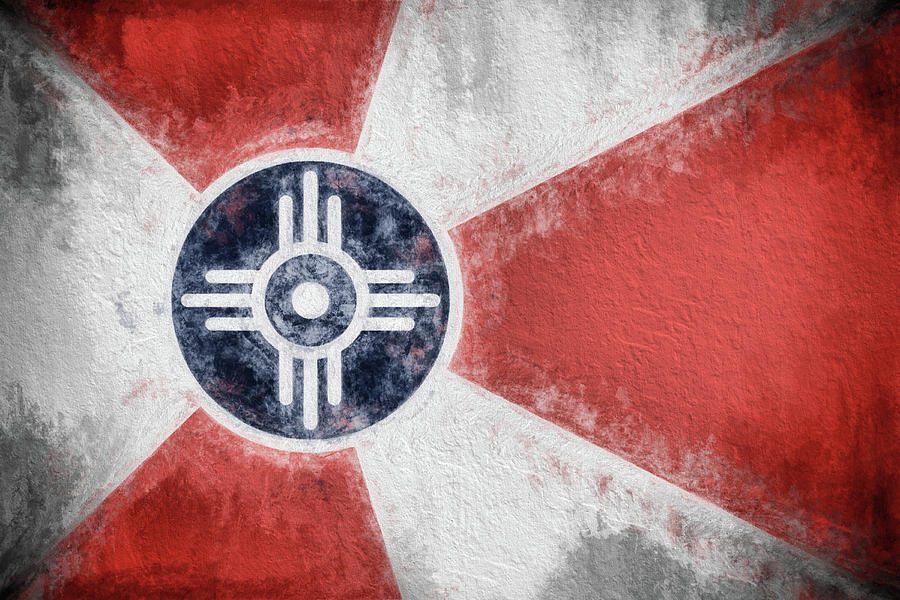 Wichita City Flag Digital Art by JC Findley