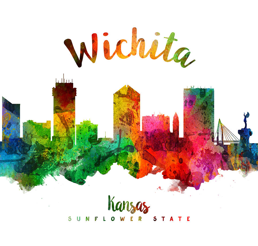 Wichita Painting - Wichita Kansas 24 by Aged Pixel