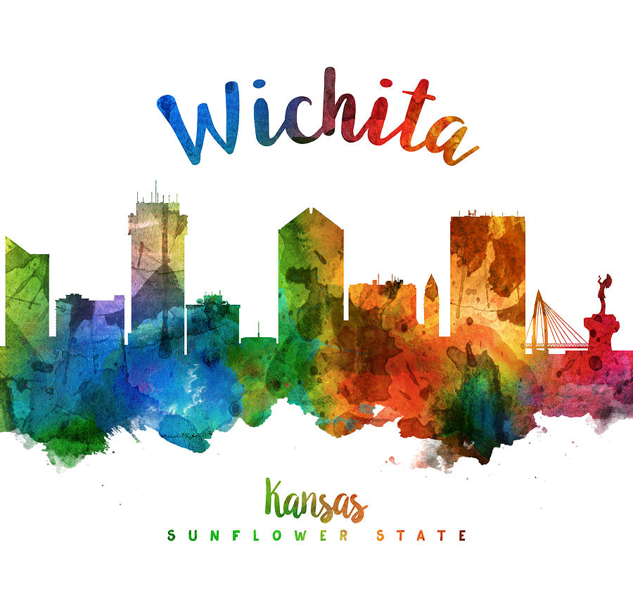 Wichita Painting - Wichita Kansas 25 by Aged Pixel