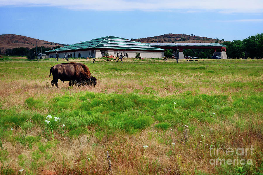 Wichita Mountain Wildlife Reserve Welcome Center I Photograph by Tamyra Ayles