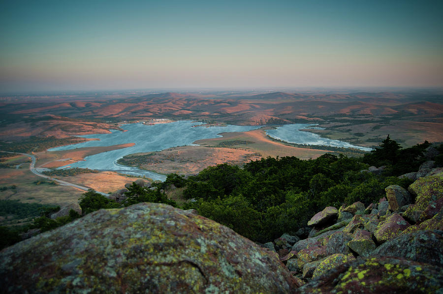 Wichita Mountains Sunset Photograph by Iris Greenwell