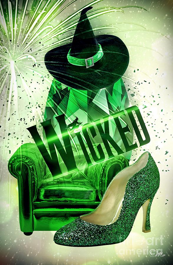 Broadway Digital Art - Wicked by Mo T