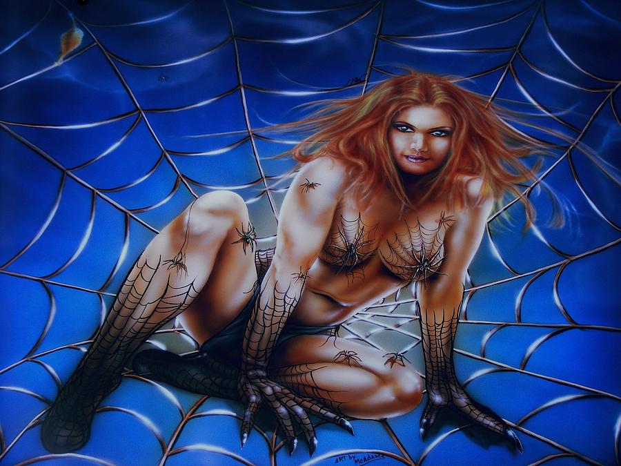 Wicked Web Painting by James McAdams