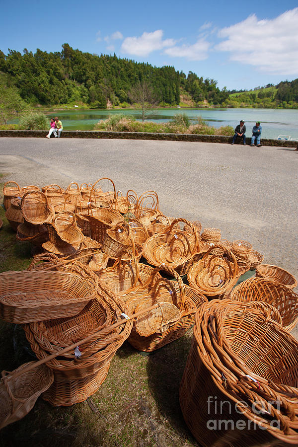 Wicker baskets for sale Photograph by Gaspar Avila