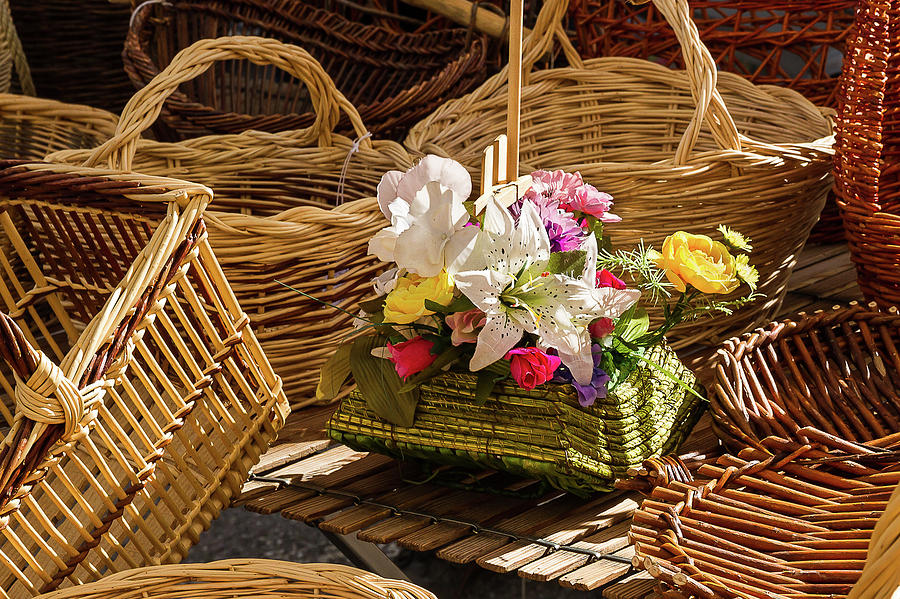 Wicker baskets Photograph by Paul MAURICE