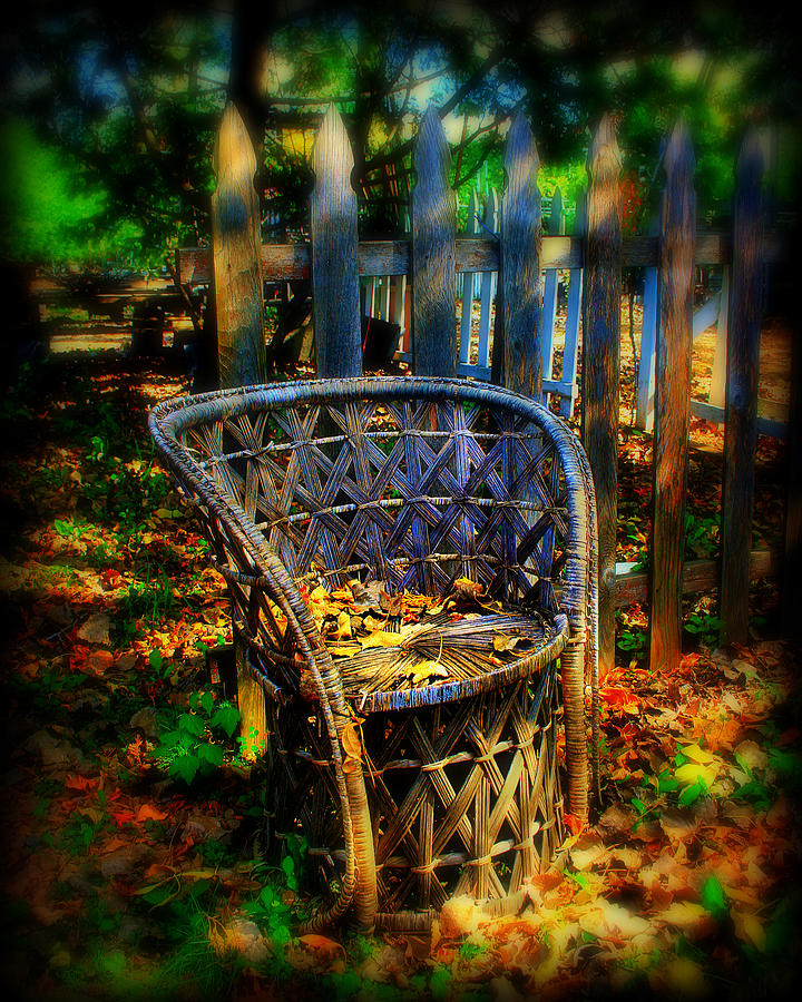Wicker Chair Photograph by Perry Webster