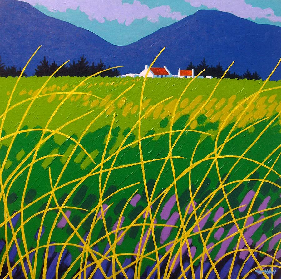 Wicklow Meadow Ireland Painting by John  Nolan