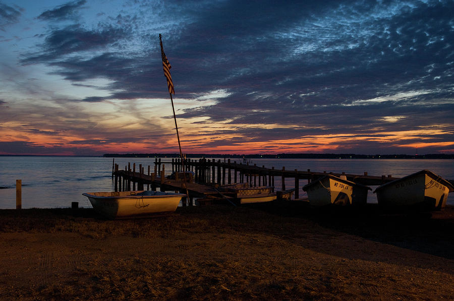 Wicomico Sunset Photograph by James Oppenheim