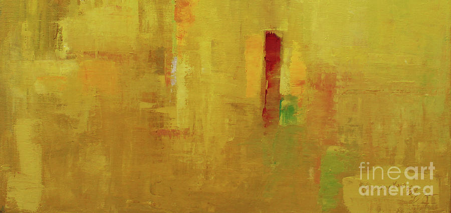 Wide Abstract D Painting by Becky Kim