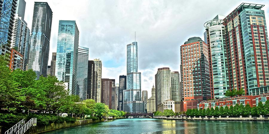 Wide Angle Of The Windy City Photograph