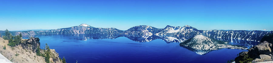 Wide Crater Lake Photograph by Jonny D