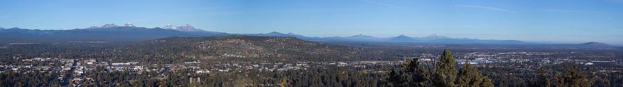 Bend Photograph - Wide Panorama of Bend Oregon by Twenty Two North Photography